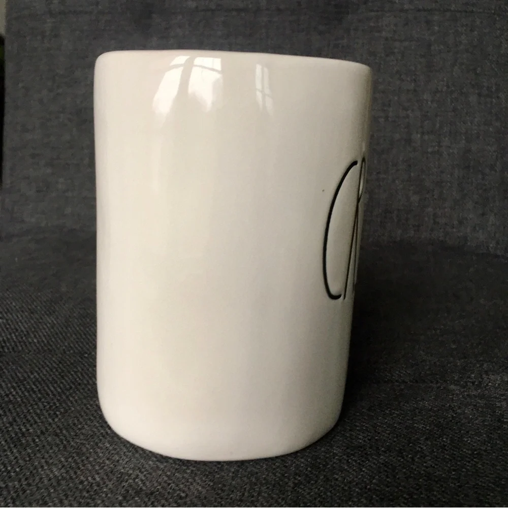 Rae Dunn “CREATE” Coffee Mug, Ivory, Black, 16 oz